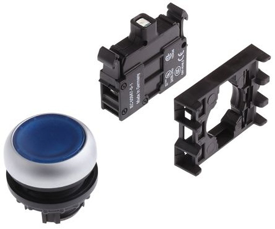 Eaton RMQ Titan M22 Series Blue Momentary Push Button Head, 22 mm Cutout, IP69K