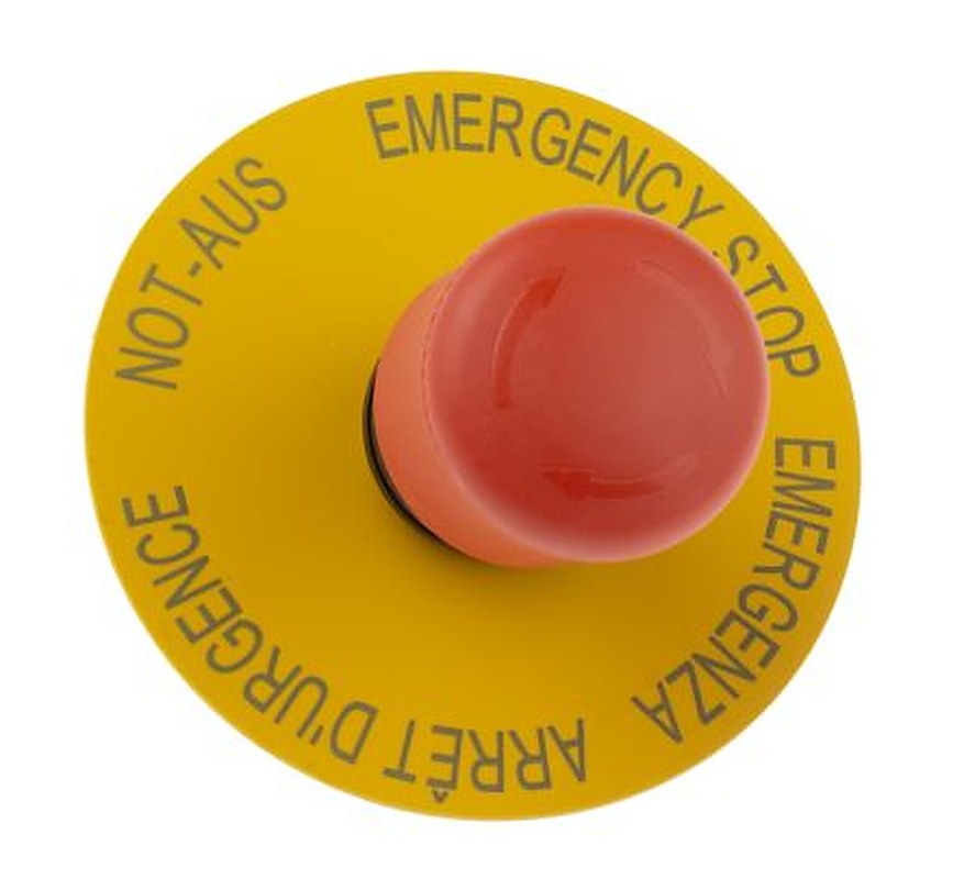 Eaton RMQ Titan M22 Series Turn to Release Emergency Stop Push Button, Front, 22 mm Cutout, IP69K