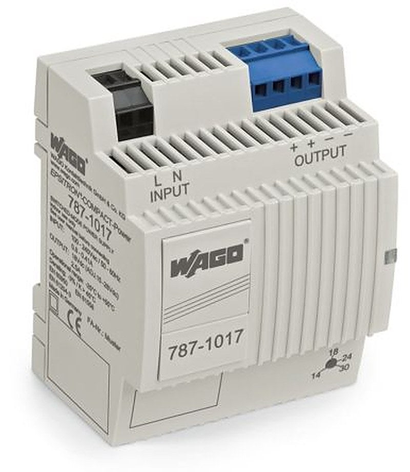 WAGO DIN Rail Power Supply 230V 18V dc, 2.4 A Output 45 W