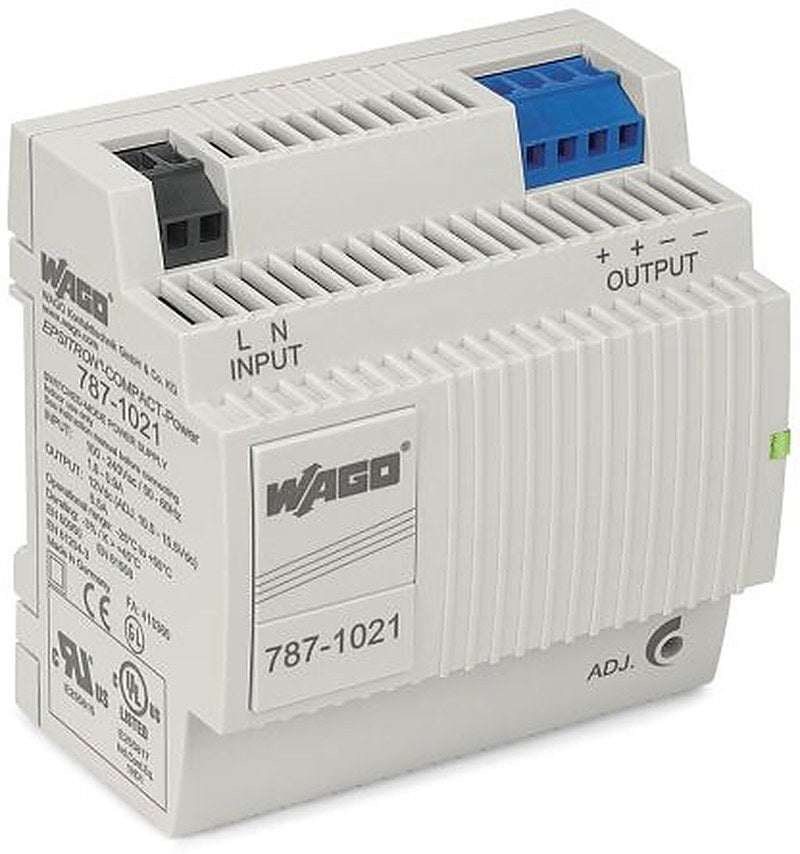 WAGO DIN Rail Power Supply 230V 12V dc, 6.5 A Output 78 W