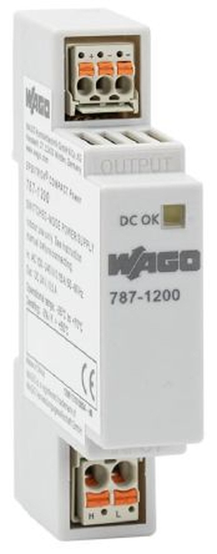 WAGO Compact DIN Rail Power Supply 230V AC Input 24V dc, 0.5 A Output DC 12 W