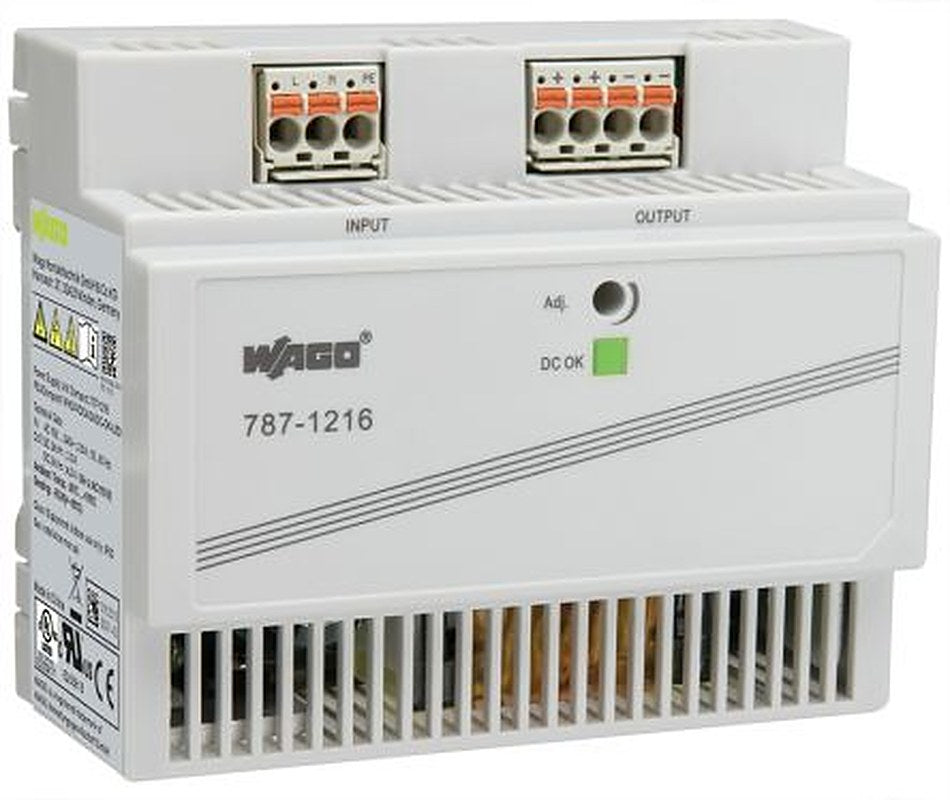 WAGO 787 Switched Mode DIN Rail Power Supply 230V 24V dc, 4.2 A Output DC 100 W