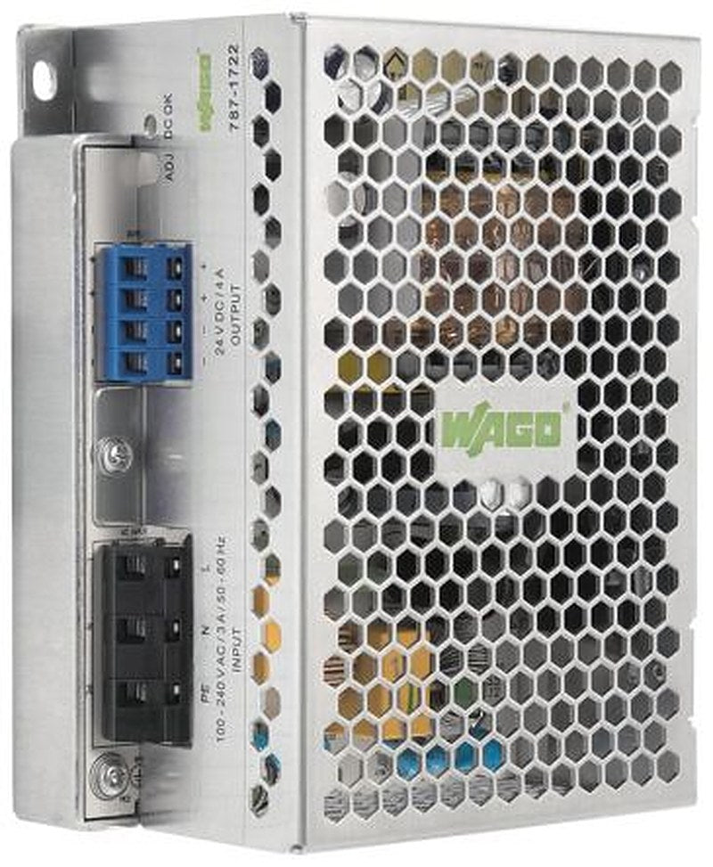 WAGO Switching Power Supply, 787-1721 2 Output 12V dc, 8A, 96 W, Input 125V to 375 V dc, 246V ac