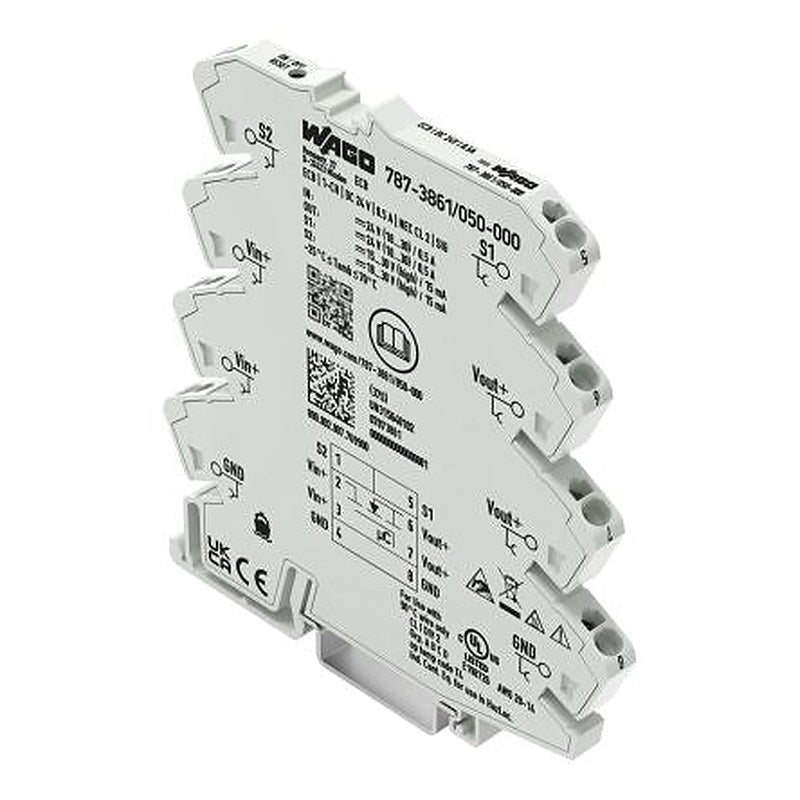 WAGO 857 Electronic Circuit Breaker 0.5A 24V, DIN Rail