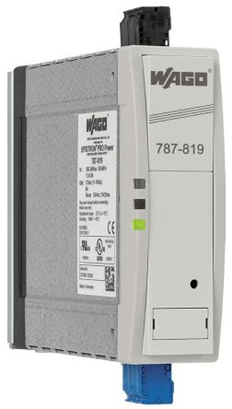 WAGO 787 Switched Mode Power Supply DIN Rail Power Supply 240V ac AC Input 12V dc, 6 A Output DC 72 W