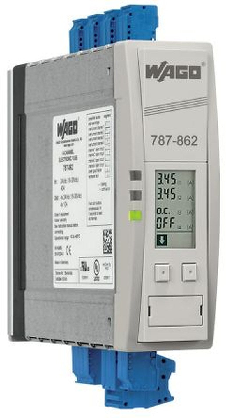 WAGO 787 Electronic Circuit Breaker 10A, 4 channels, DIN Rail