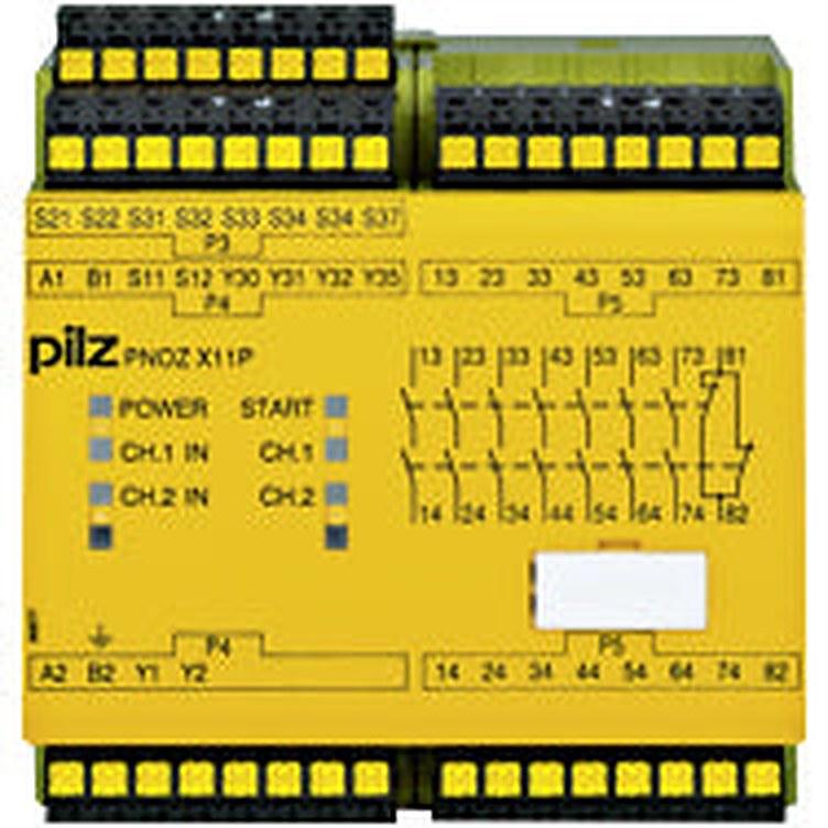 Pilz 787080 - PNOZ X11P C 24VAC 24VDC 7n/o 1n/c 2so