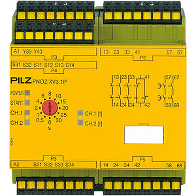 Pilz 787520 - PNOZ XV3.1P C 30/24VDC 3n/o 1n/c 2n/o t
