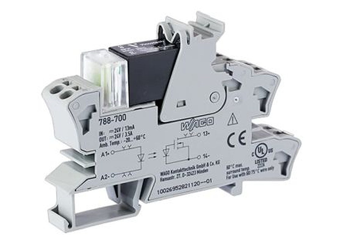 WAGO 857 Series Solid State Relay, 3.5 A Load, DIN Rail Mount, 24 V ac/dc Load, 30V Control