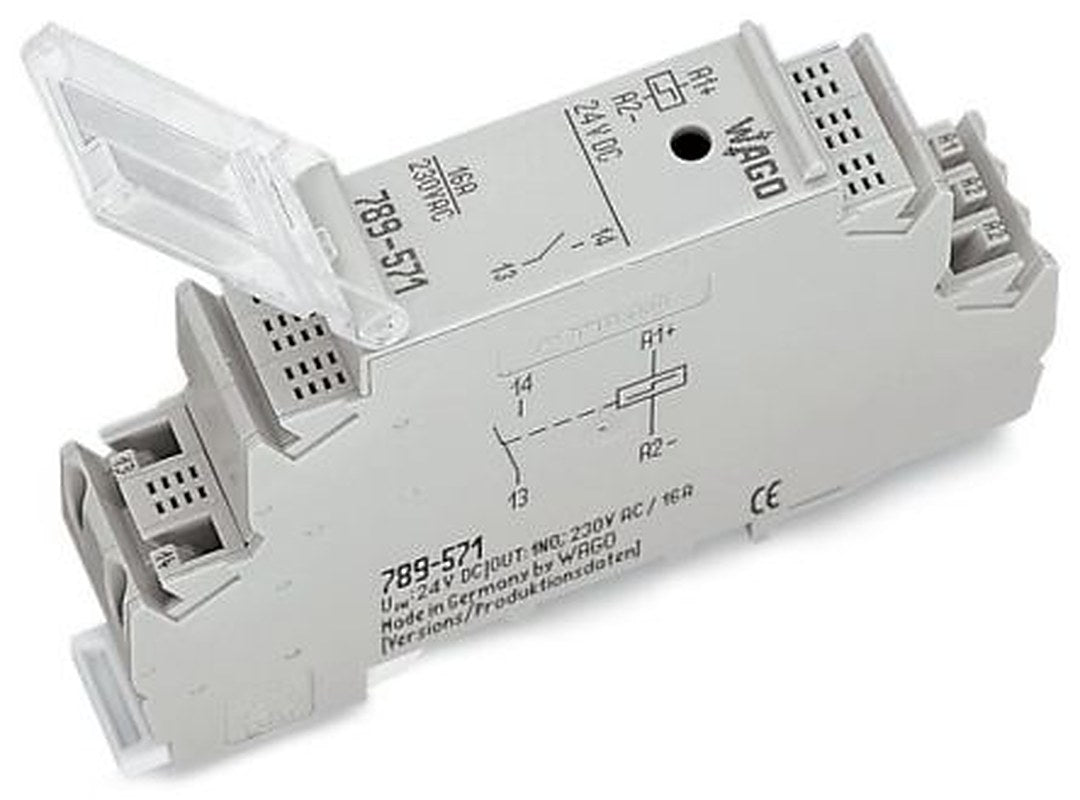 WAGO DIN Rail Latching Relay, 24V dc Coil, 82mA, SPST