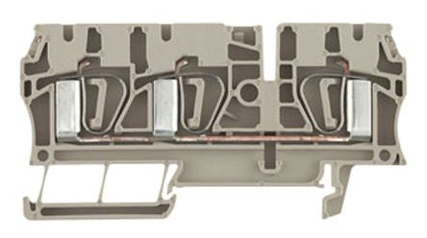 Weidmüller 7904180000 Z Series Feed Through Terminal Block Beige, 4mm², 1-Level, Clamp