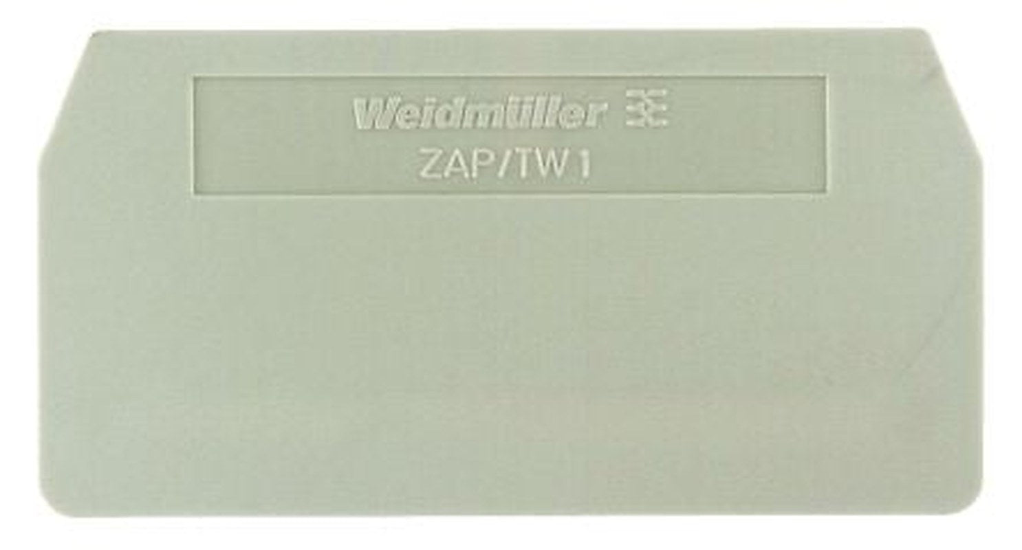 Weidmüller Z Series End Cover for Use with Terminal ZDU 6/3AN, Terminal ZDU 6/3AN BL, Terminal ZPE 6/3AN