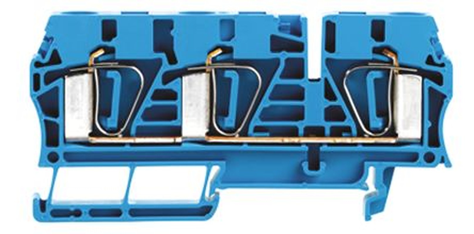 Weidmüller 7907420000 Z Series Feed Through Terminal Block Blue, 6mm², 1-Level, Clamp
