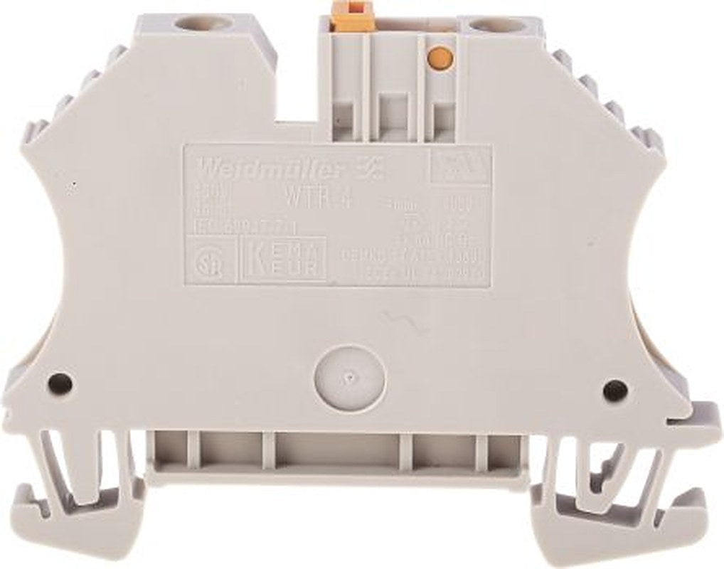 Weidmüller 7910180000 WTR Series Disconnect Terminal Block Brown, 4mm², 1-Level, Screw