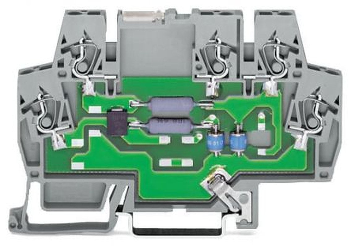 WAGO, 792 Surge Suppressor Unit 60V Maximum Voltage Rating 0.1 A Maximum Surge Current Overvoltage Protector
