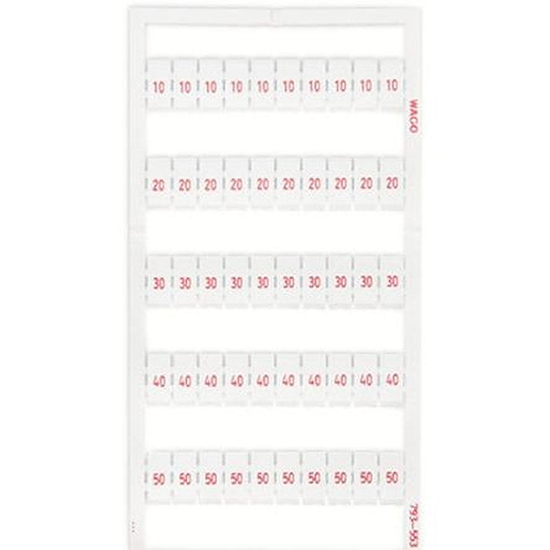 WAGO Marker Card for use with Terminal Block
