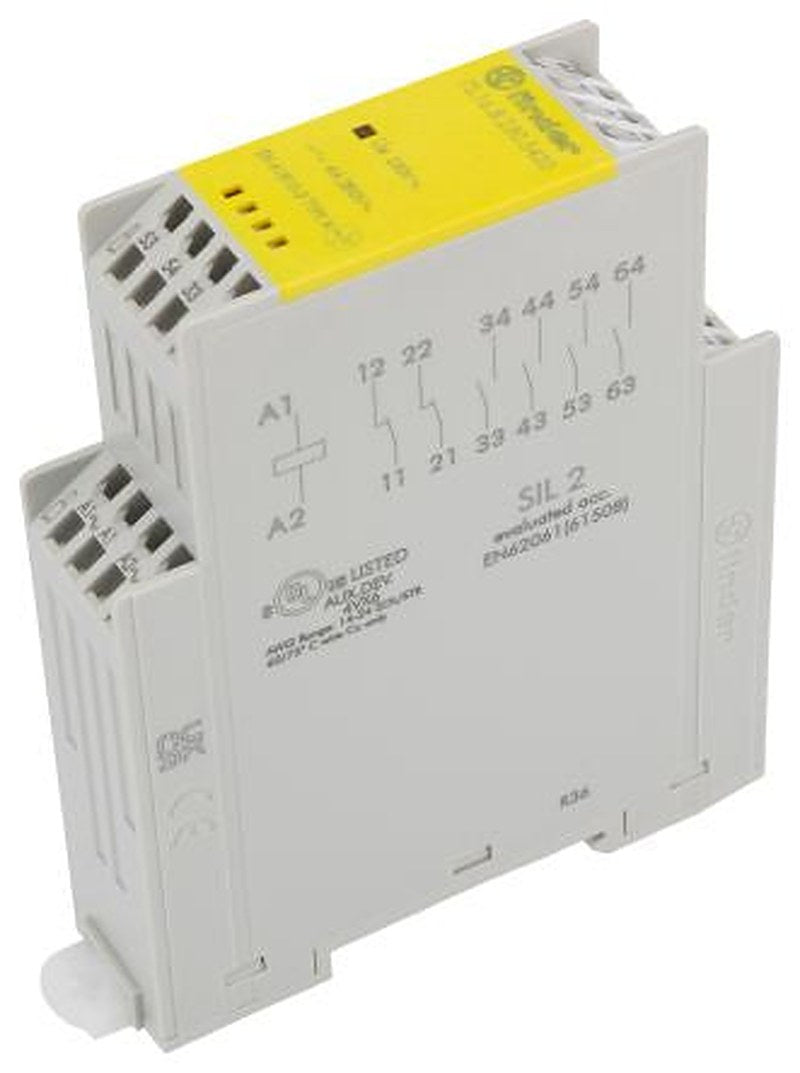 Finder Rail Force Guided Relay, 230V ac Coil Voltage
