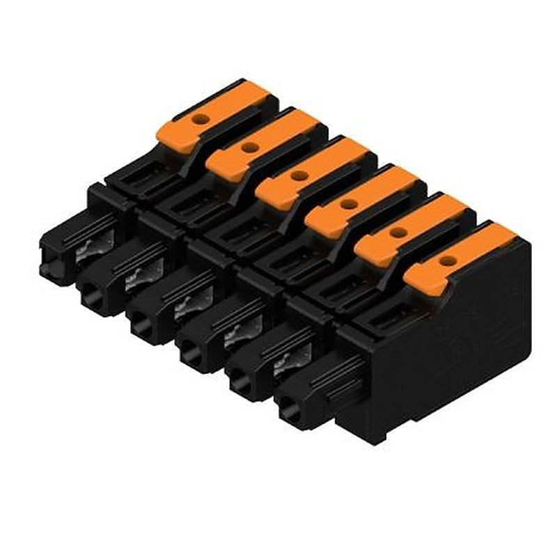 Weidmüller OMNIMATE 4.0 Series Pluggable Terminal Block Headers & Socket, 6-Contact, 7.5 mm Pitch, PCB, 1 Row