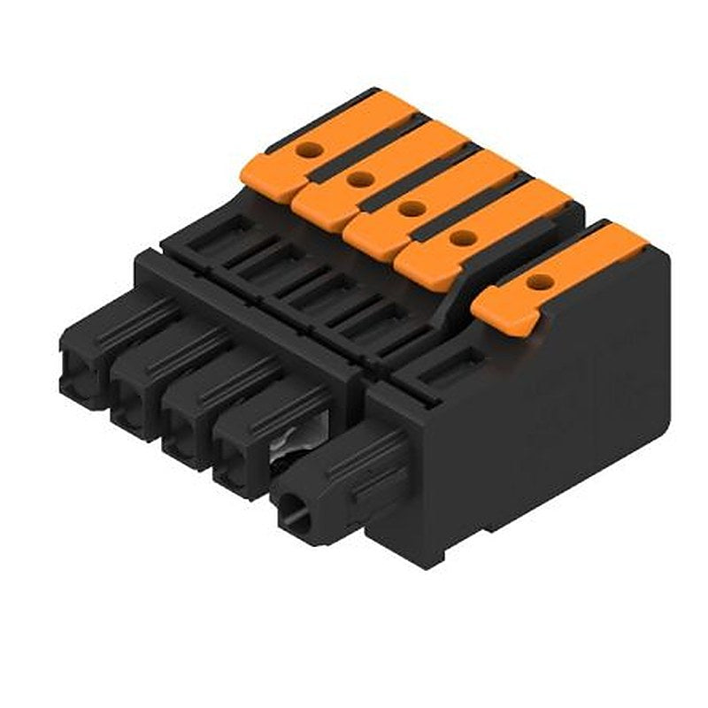 Weidmüller OMNIMATE 4.0 Series Pluggable Terminal Block Headers & Socket, 5-Contact, 7.5 mm Pitch, PCB, 1 Row