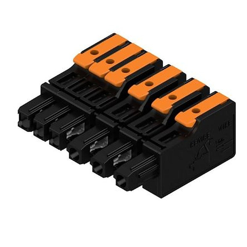 Weidmüller OMNIMATE 4.0 Series Pluggable Terminal Block Headers & Socket, 6-Contact, 7.5 mm Pitch, PCB, 1 Row