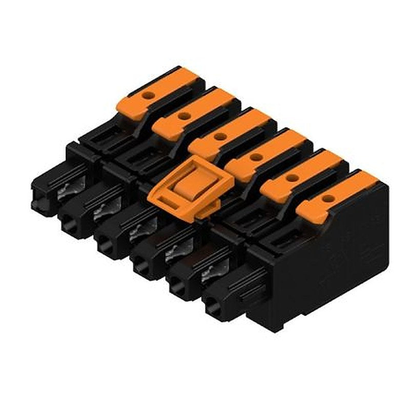 Weidmüller OMNIMATE 4.0 Series Pluggable Terminal Block Headers & Socket, 6-Contact, 7.5 mm Pitch, PCB, 1 Row