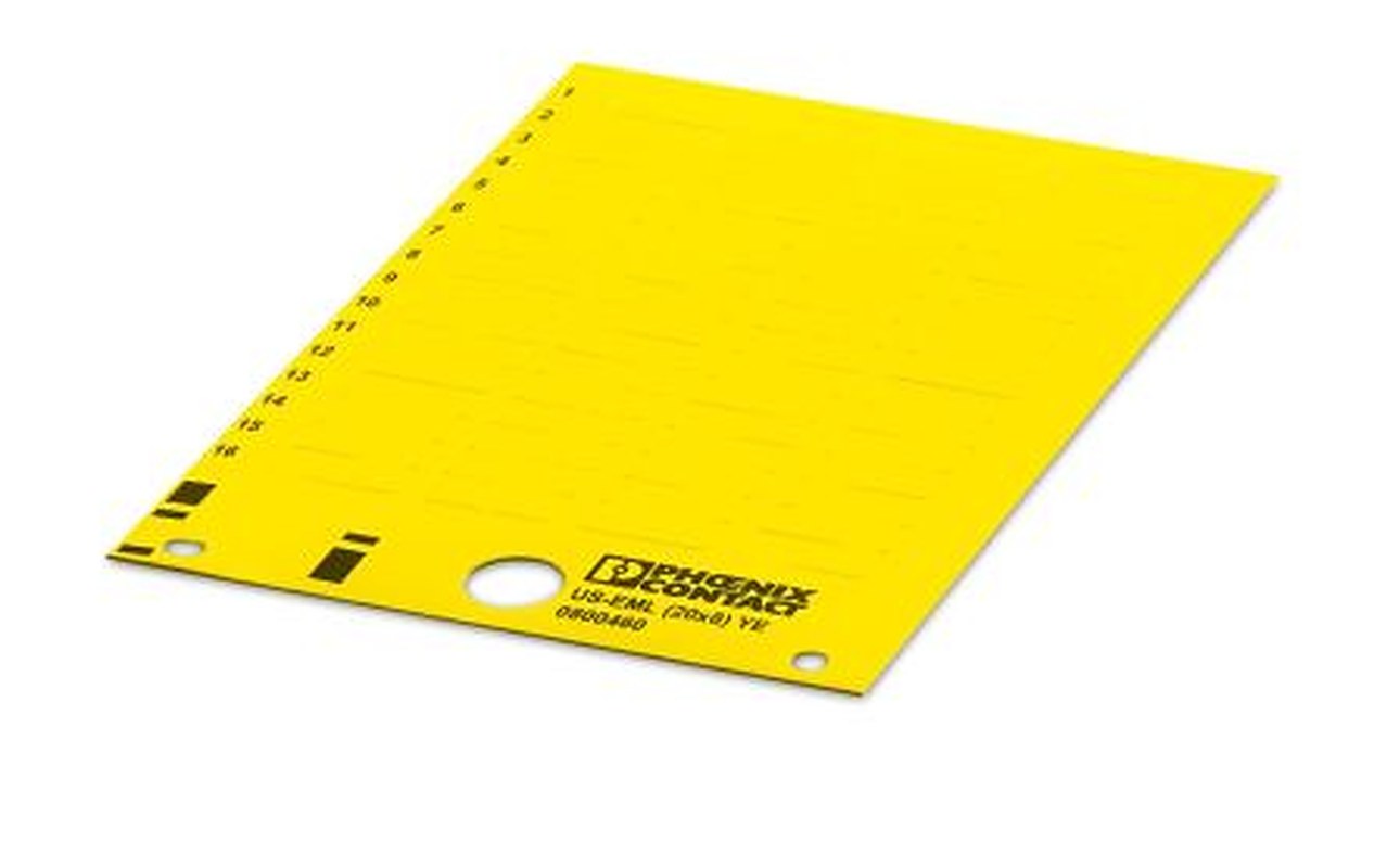 Phoenix Contact, US-EML (20X8) YE Polyester Device Marking