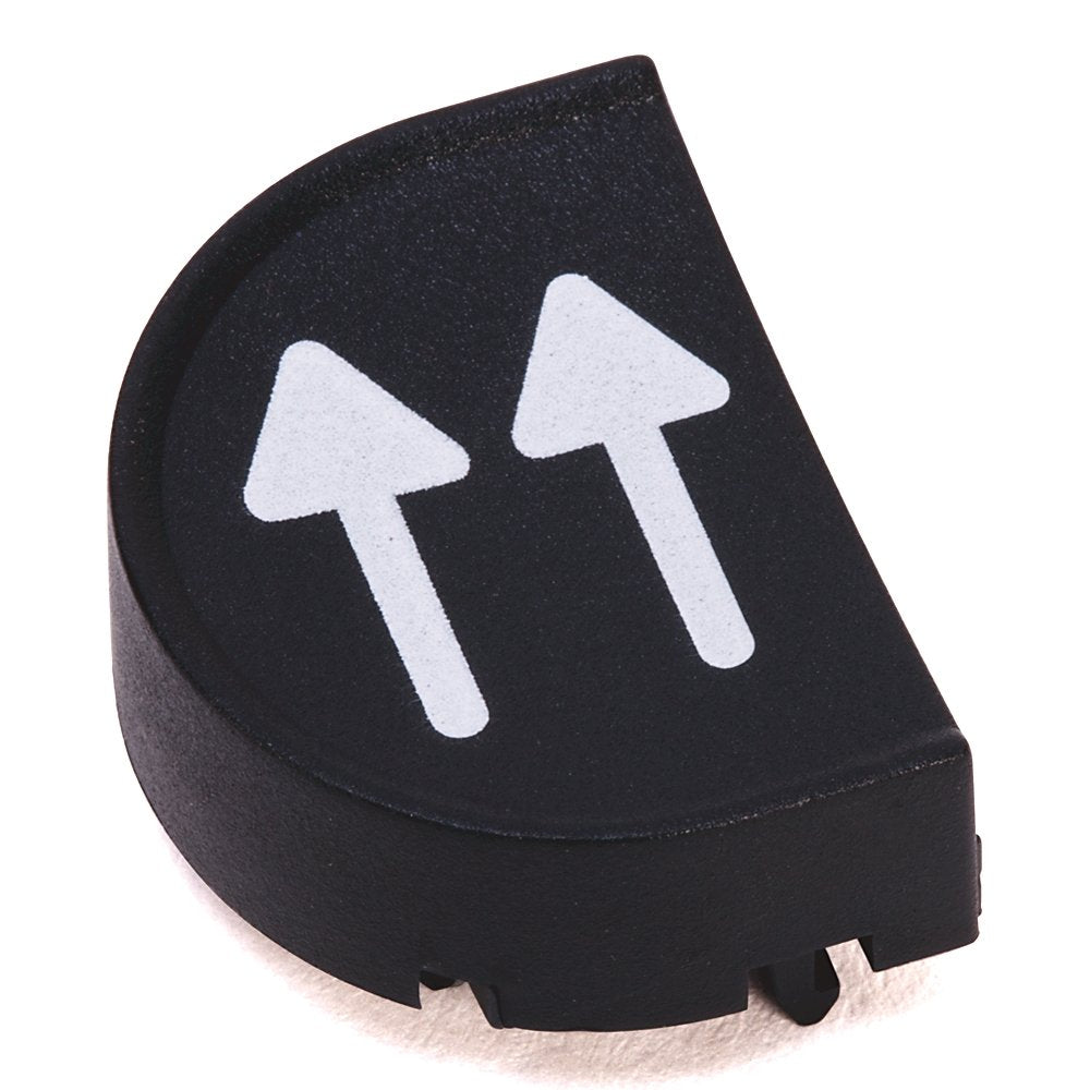 800F Accessories, 800F Cap for Multi-Function Cap- Extended (for position C), Universal: Double arrow 0º (symbol) , Standard , Black, 1 Per Package