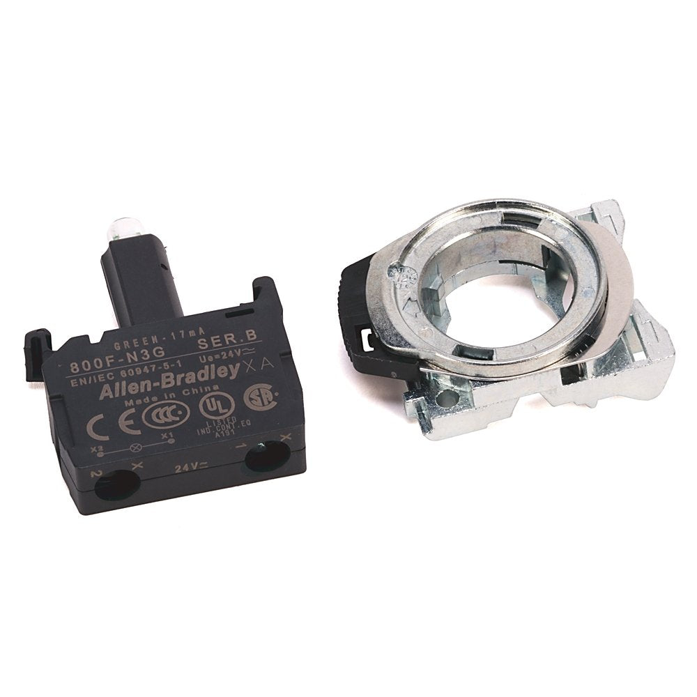 Integrated LED, Metal Latch Mount, 120V AC, Red LED
