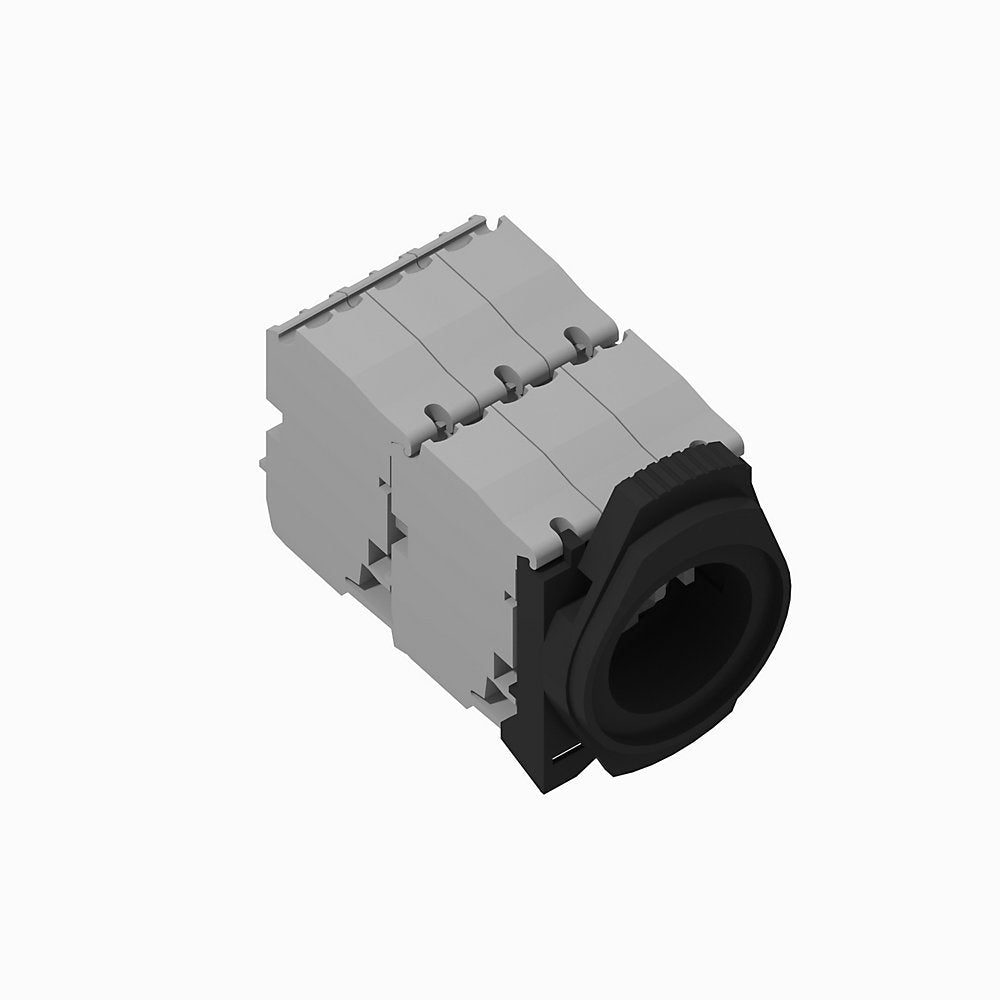 Plastic Latch Mount, 0 N.O. Contact(s), 6 N.C. Contact(s), Standard
