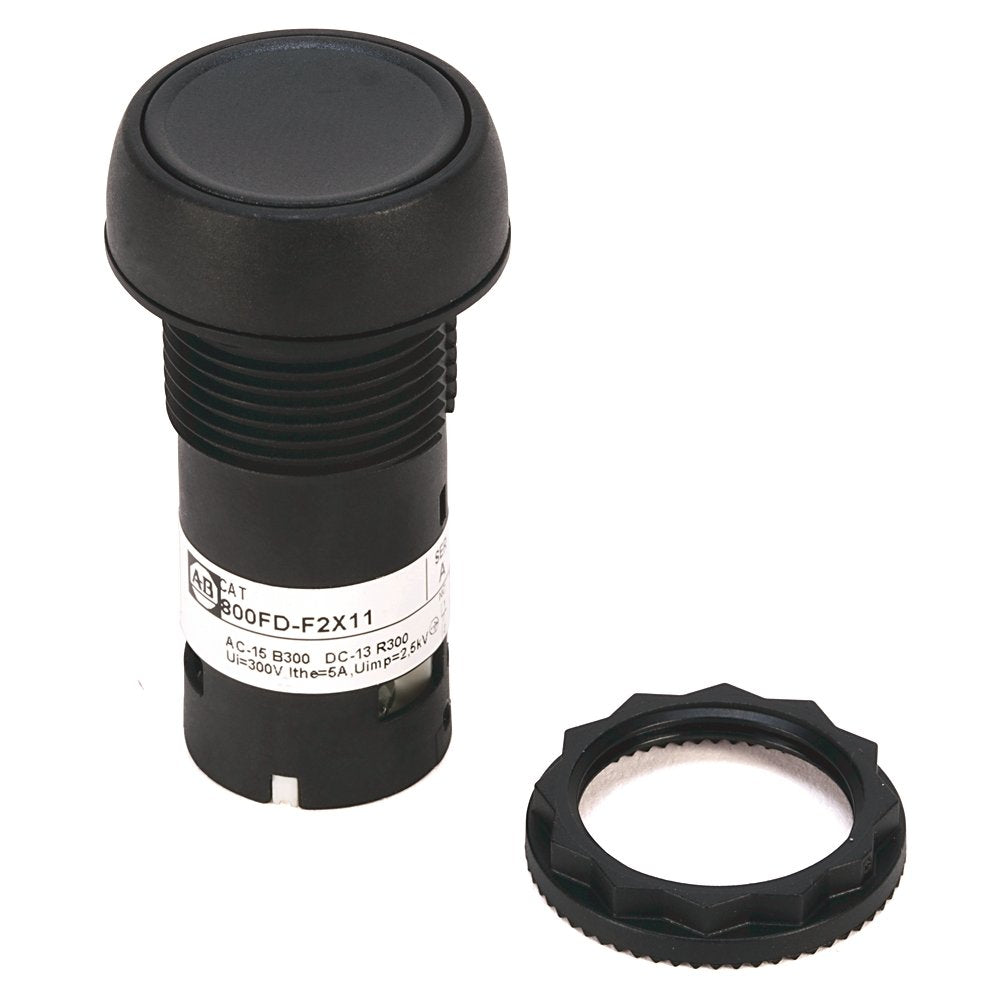 800F Push Button - Plastic Monolithic, Flush, Red, REVERSE, Standard Pack (Qty. 1)