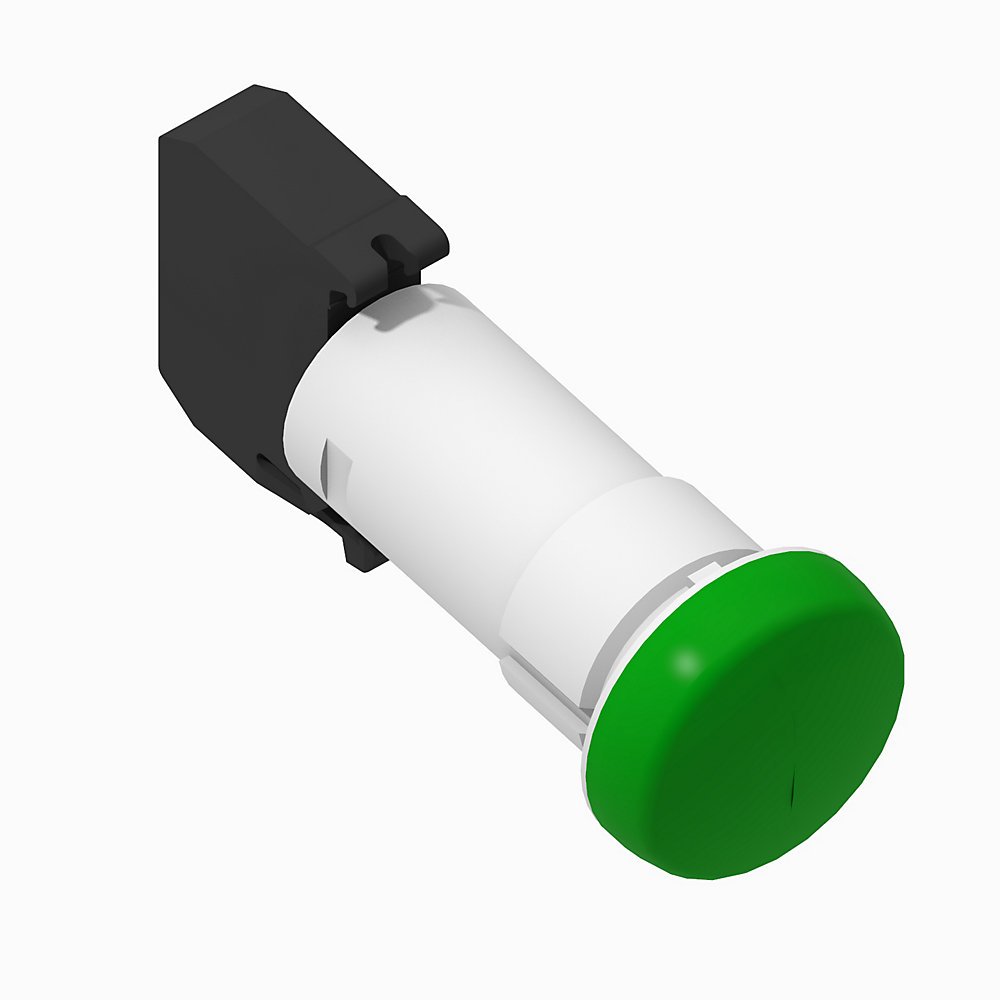 800F Pilot Light - Rd. Plas. Monolithic (IP66, 4/13, IP66), Green, Incandescent Module, 48V AC/DC, Standard Pack (Qty. 1)