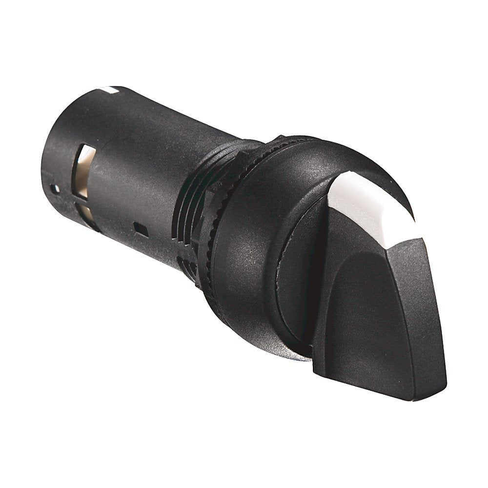 800F 2 Position Selector Switch - Plastic Monolithic, Maintained, Black, Standard Knob, Standard Orientation Standard Pack (Qty. 1)