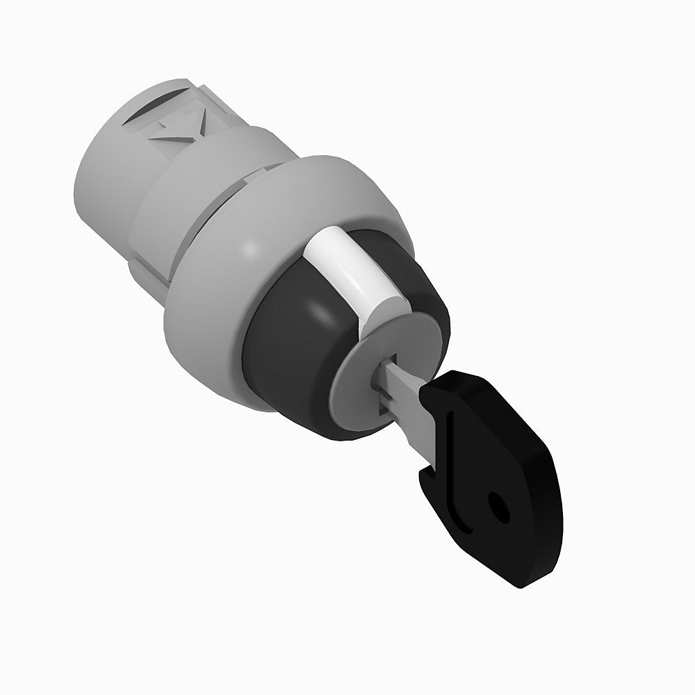 800F 3 Position Key Selector Switch - Metal, Maintained, All Key Removal, Key Code 4002 Standard Pack (Qty. 1)