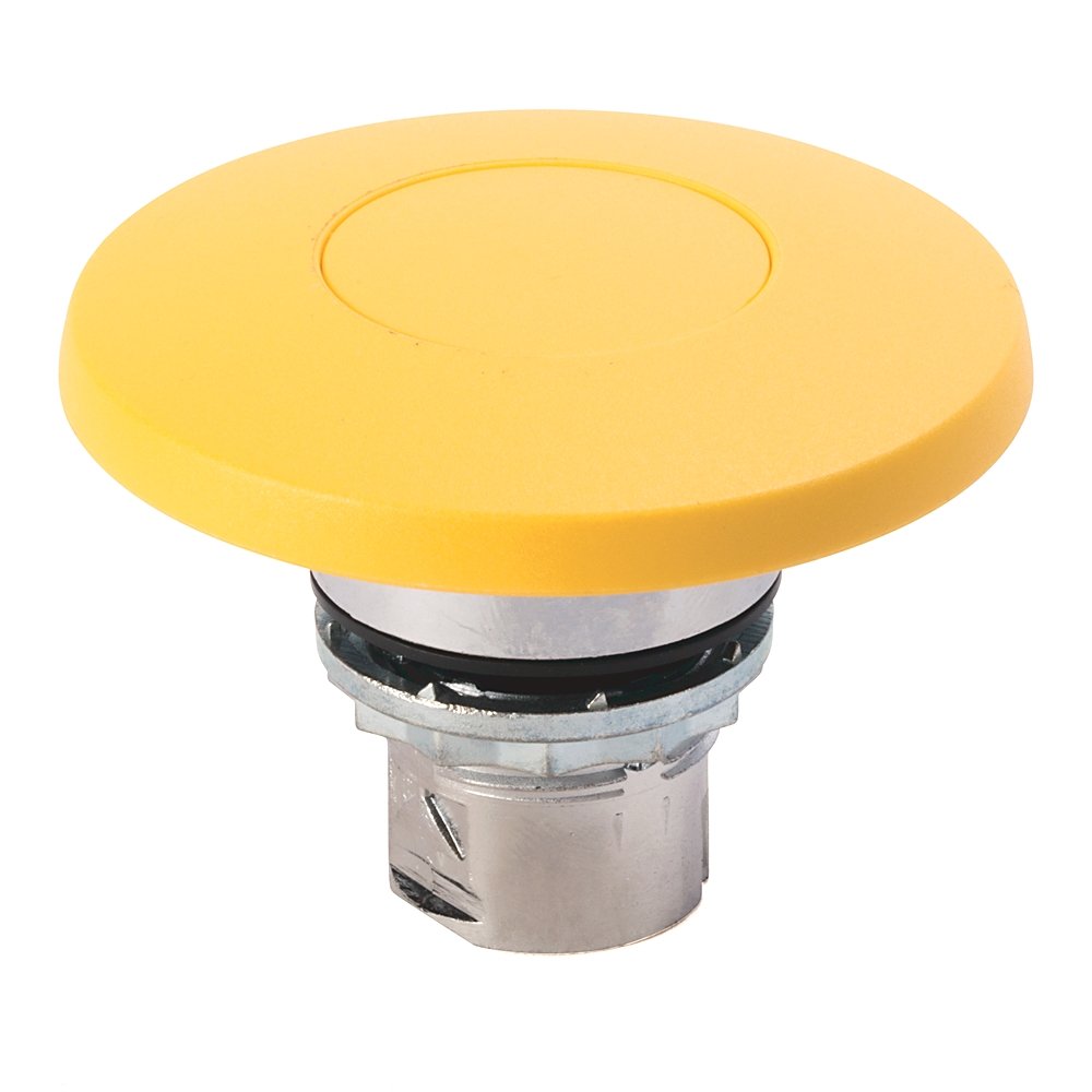 800F Mushroom - Metal, 60mm, Momentary, Blue Standard Pack (Qty. 1)