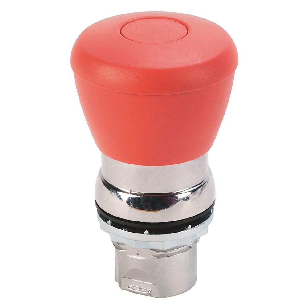 800F Non-Illuminated Mushroom Operators, Push-Pull, 40mm, Round Metal (Type 4/13, IP66), Red, , Metal Latch Mount, 0 N.O. Contact(s), 2 N.C. Contact(s), Standard, Standard Pack (Qty. 1)