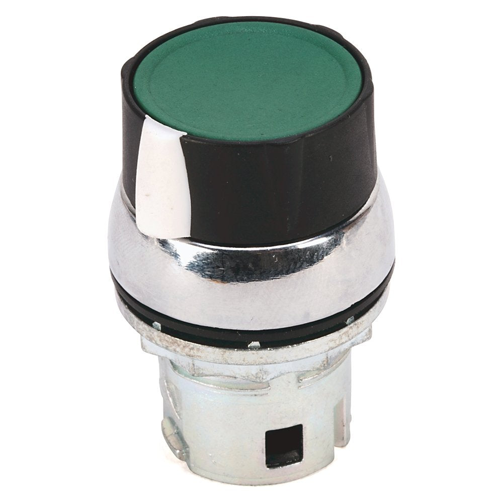 800F Selector-Jog Push Button - Metal, 2 Positions, Black Standard Pack (Qty. 1)