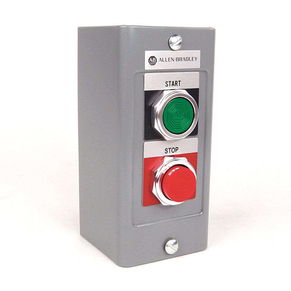 30.5mm Type 4/4X/13 Sel. Switch-Illum., 2 Pos., Full Voltage, 12 – 130V AC/DC, Green, Std. Knob Maint., KB6 Maintained Cam, 1 NO-1 NC