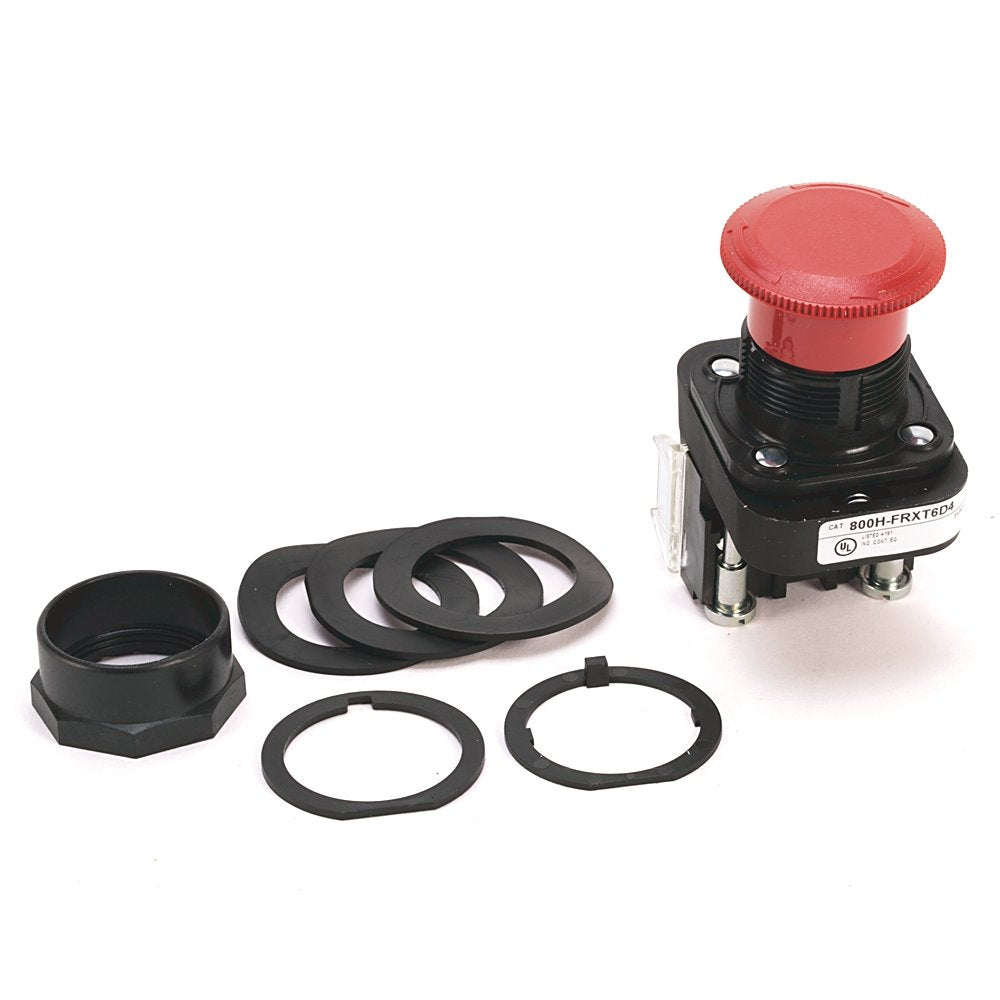 30.5mm Type 4/4X/13 2 Pos. PB-Non-Illum., Push-Pull / Twist to Release, Red, 2 N.O. - 2 N.C. Explosion-Protected Contacts