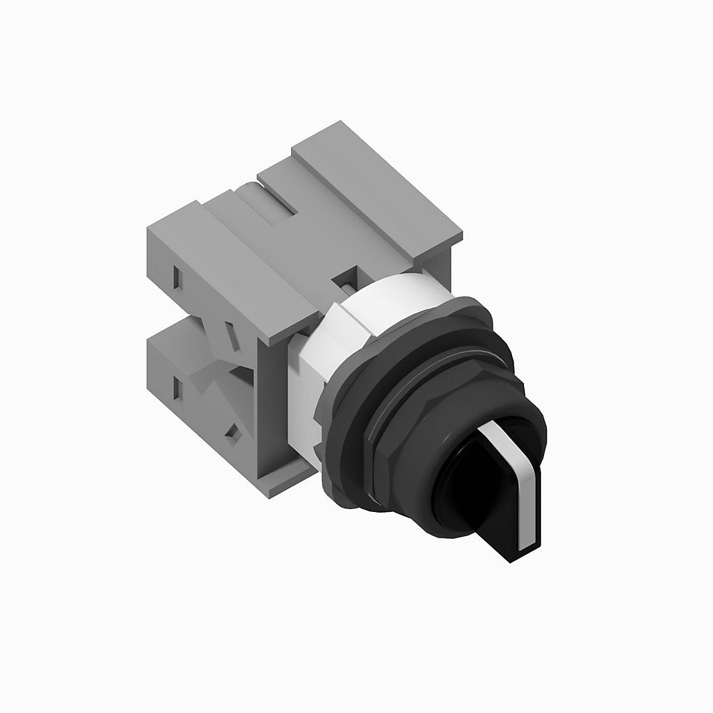 800H 3 Position Selector Switch , White, Std. Knob Maint., 3 Position, Cam and Contact Blocks, Code R for 800H , Yes