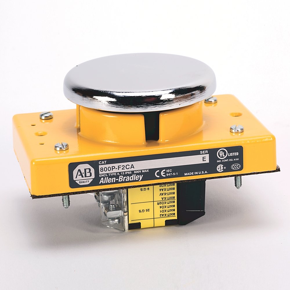 Palm Operated Push Buttons - Flush Mount, Articulated, Chrome, No Guard, No Base, Pen TUFF (Low Voltage), 2 N.O. - 2 N.C.