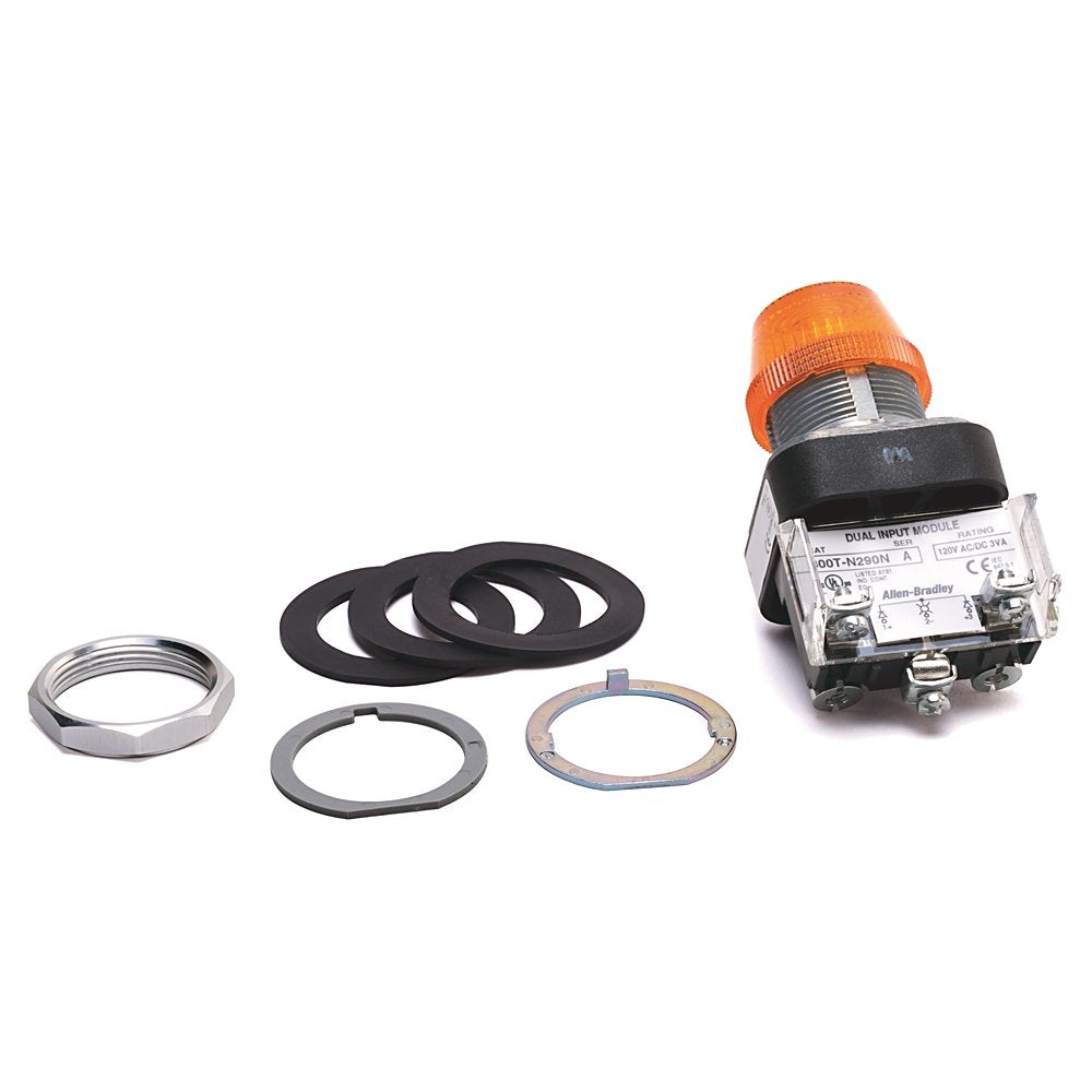 30.5mm Type 4/13 Pilot Light, Incand., Red, 24V AC/DC