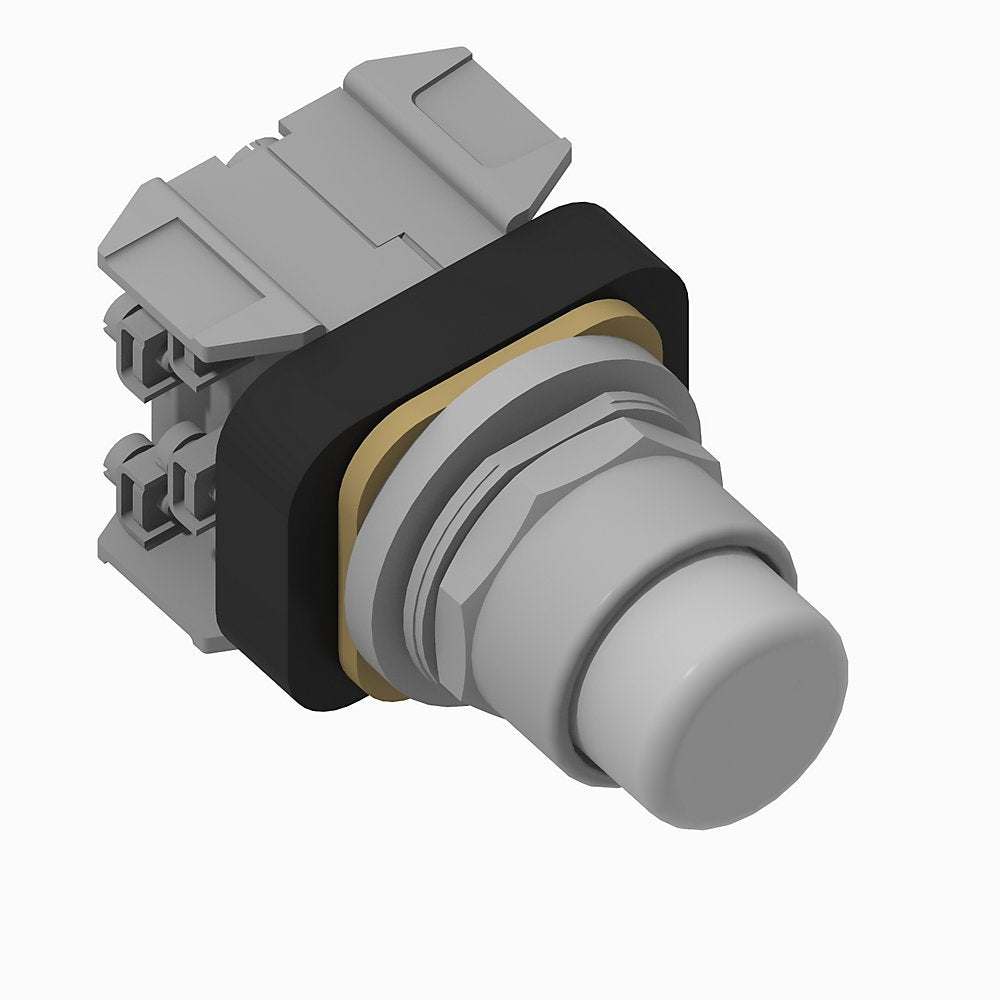 30.5mm Type 4/13 Mom. Contact PB-Illum., Clear, Ext. Hd w/o Guard, LED, 12-130V AC/DC, 1 NO-1 NC PenTUFF