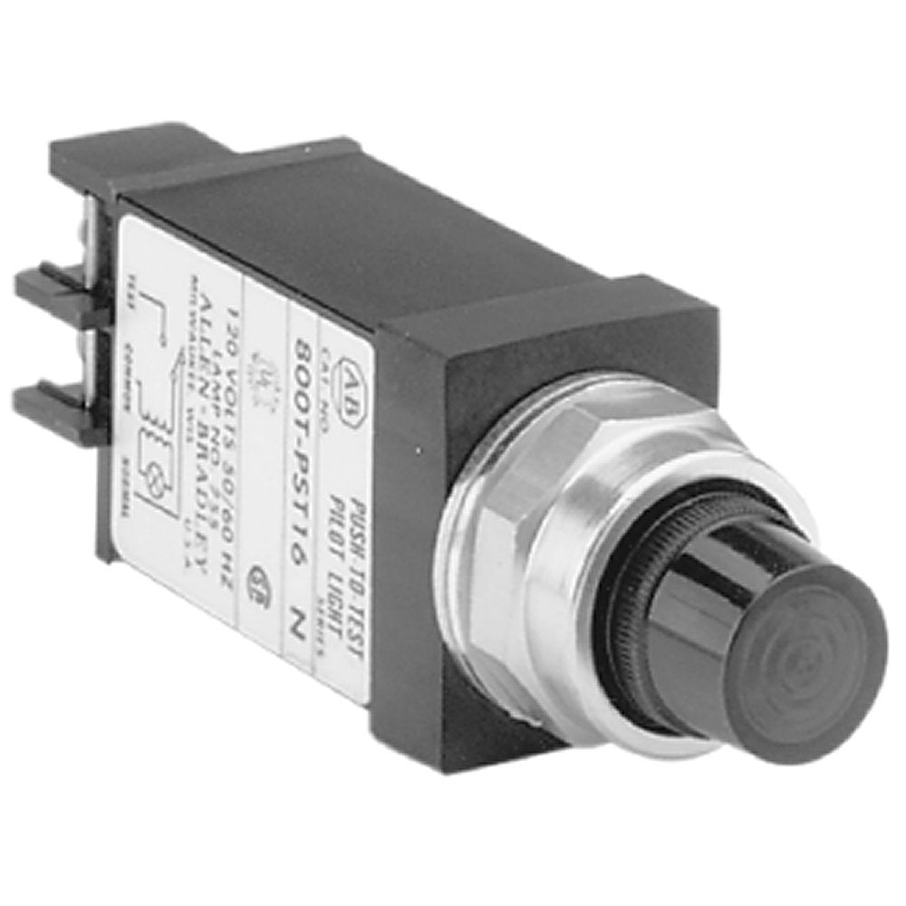 800T Small Pilot Light,Amber, Full Voltage ,Push-to-Test , Full Voltage Type , Incandescent Lamp , 24V AC/DC