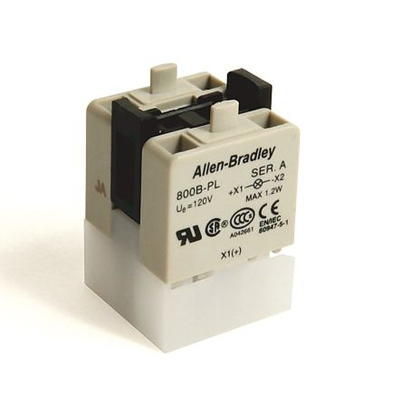 Allen Bradley 800B Series Push Button, 120V, Red, Green, White Light