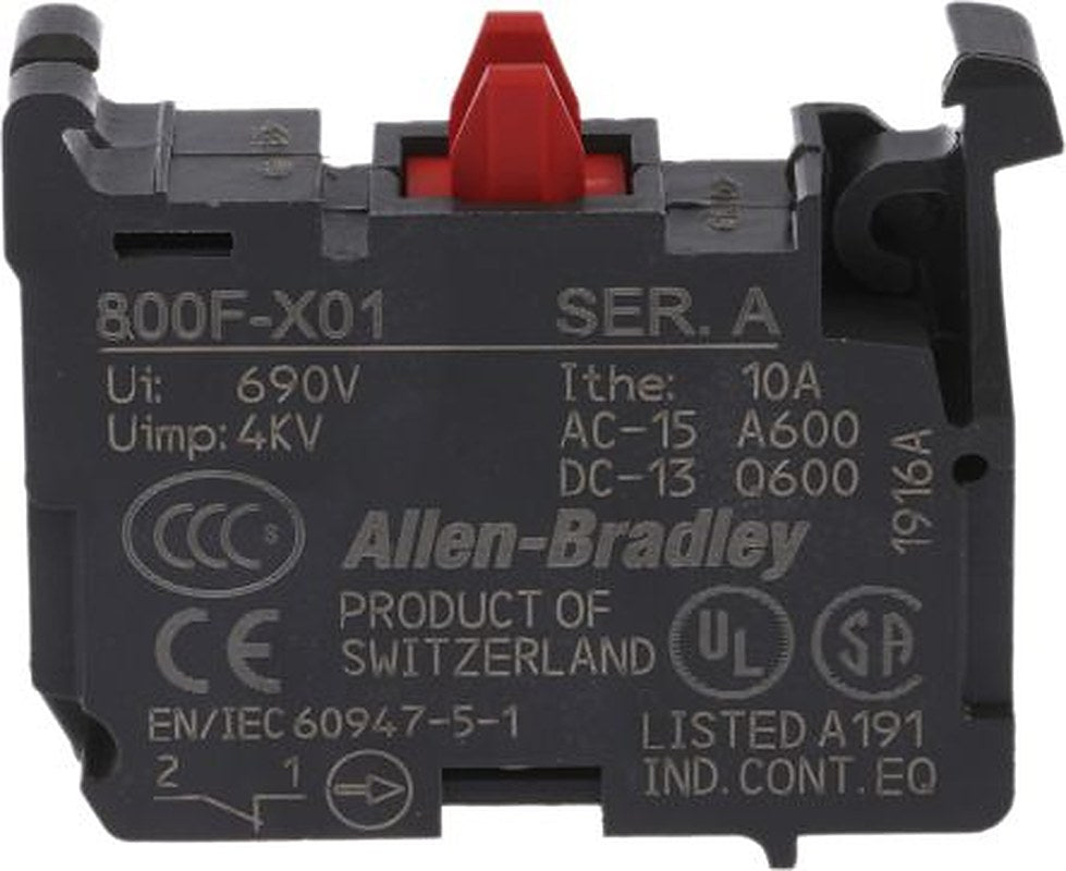 Allen Bradley 800F Series, 1 NC