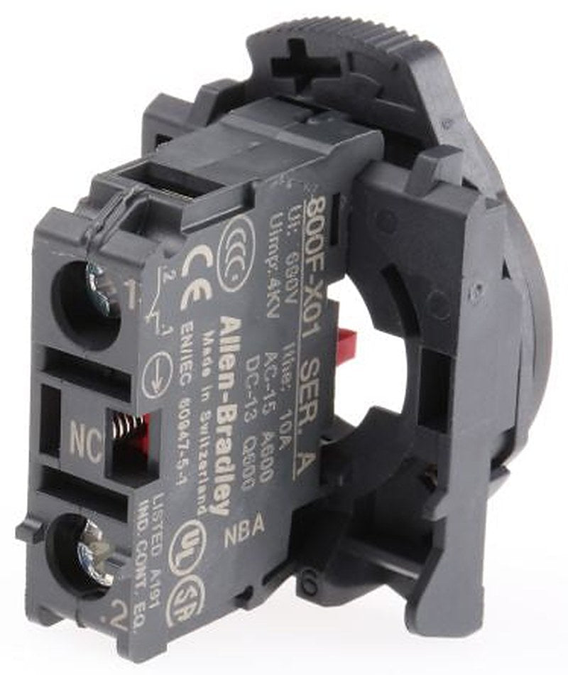 Allen Bradley 800F Series Contact Block, 600V, 1 NC