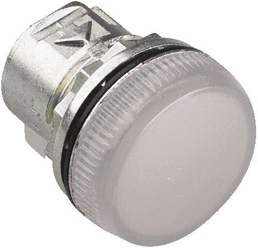 Allen Bradley White Pilot Light Head, 22 mm Cutout 800F Series