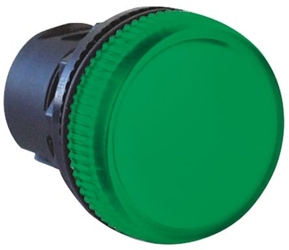 Allen Bradley Green Pilot Light Head, 22 mm Cutout 800F Series