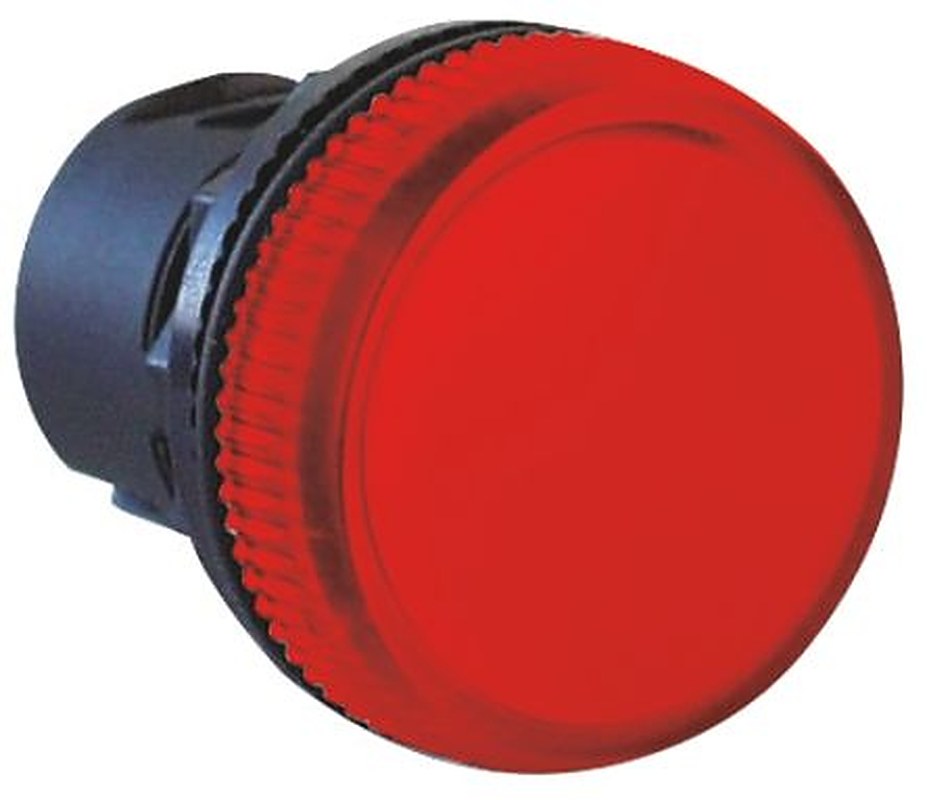 Allen Bradley Red Pilot Light Head, 22 mm Cutout 800F Series