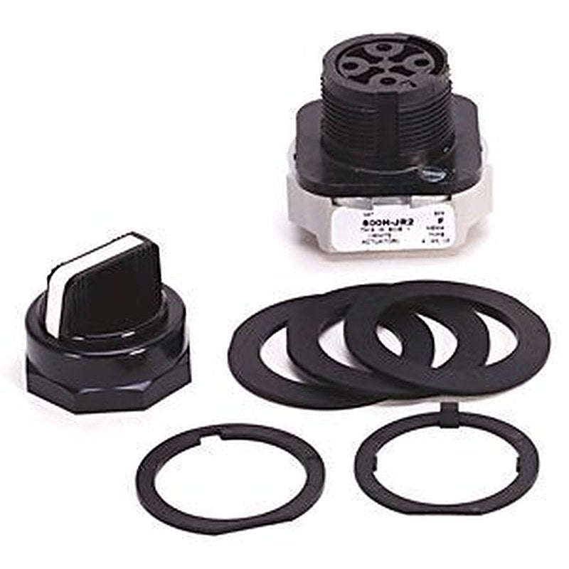 800H 3 Position Selector Switch , No Knob, Std. Knob Spring Rtn fr/ Left, 3 Position, Cam and Contact Blocks, Code R for 800H ,